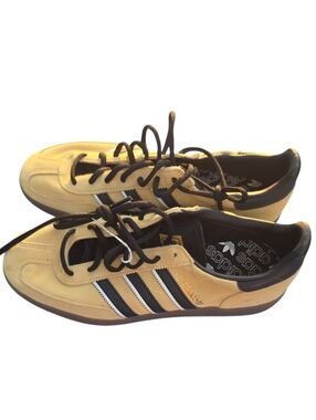 Adidas Handball Spezial in the Oat/Core Black/Crystal White Mens 8.5 Women's 9.5